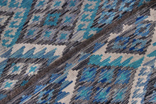 Load image into Gallery viewer, Kleurrijk Tapijt Laagpolig Handgeweven Wollen Vloerkleed - Koho Afghan Kelim 289x206