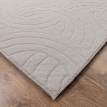 Load image into Gallery viewer, Crème Tapijt Wasbaar Laagpolig Vloerkleed met Anti Slip Koho Japandi Stijl Wasbaar op 30° - Koho Carpets