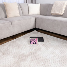 Load image into Gallery viewer, Crème Tapijt Wasbaar Laagpolig Vloerkleed met Anti Slip Koho Modula Wasbaar op 30° - Koho Carpets