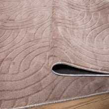 Load image into Gallery viewer, Taupe Tapijt Wasbaar Laagpolig Vloerkleed met Anti Slip Koho Japandi Stijl Wasbaar op 30° - Koho Carpets
