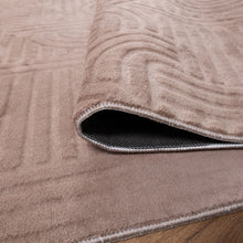 Load image into Gallery viewer, Taupe Tapijt Wasbaar Laagpolig Vloerkleed met Anti Slip Koho Japandi Stijl Wasbaar op 30° - Koho Carpets