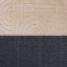 Load image into Gallery viewer, Beige Tapijt Wasbaar Laagpolig Vloerkleed met Anti Slip Koho Japandi Stijl Wasbaar op 30° - Koho Carpets