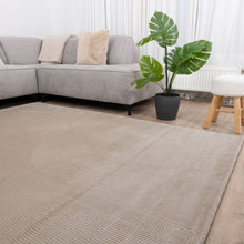 Load image into Gallery viewer, Beige Tapijt Kwalitatief Laagpolig Vloerkleed Koho Premium Touch 3D Toon op Toon
