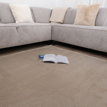 Load image into Gallery viewer, Donker Beige Tapijt Kwalitatief Laagpolig Vloerkleed Koho Premium Touch 3D Toon op Toon