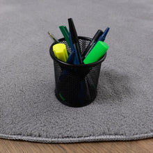 Load image into Gallery viewer, Grijs Rond Tapijt Laagpolig Rond Vloerkleed met Anti Slip Koho Soft Comfort Wasbaar op 30°