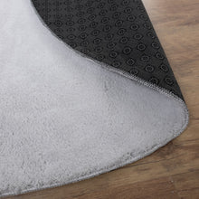 Load image into Gallery viewer, Lichtgrijs Rond Tapijt Laagpolig Rond Vloerkleed met Anti Slip Koho Soft Comfort Wasbaar op 30°