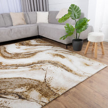 Load image into Gallery viewer, Beige Tapijt Laagpolig Vloerkleed Koho Marble Lux