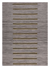 Load image into Gallery viewer, Grijs Tapijt Laagpolig Handgeweven Wollen Vloerkleed - Koho Afghan Modern Kelim 290x210
