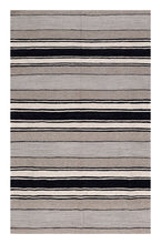 Load image into Gallery viewer, Grijs Tapijt Laagpolig Handgeweven Wollen Vloerkleed - Koho Afghan Modern Kelim 189x112