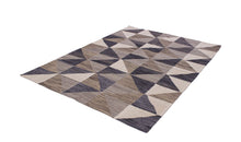 Load image into Gallery viewer, Grijs/Beige Tapijt Laagpolig Handgeweven Wollen Vloerkleed - Koho Afghan Modern Kelim 178x128