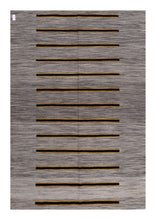 Load image into Gallery viewer, Grijs Tapijt Laagpolig Handgeweven Wollen Vloerkleed - Koho Afghan Modern Kelim 250x162