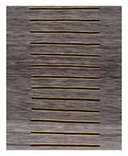 Load image into Gallery viewer, Grijs Tapijt Laagpolig Handgeweven Wollen Vloerkleed - Koho Afghan Modern Kelim 198x159
