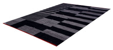 Load image into Gallery viewer, Grijs/Zwart Tapijt Laagpolig Handgeweven Wollen Vloerkleed - Koho Afghan Modern Kelim 210x162
