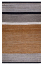 Load image into Gallery viewer, Oranje Tapijt Laagpolig Handgeweven Wollen Vloerkleed - Koho Afghan Modern Kelim 301x202