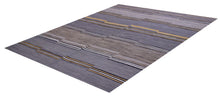 Load image into Gallery viewer, Grijs Tapijt Laagpolig Handgeweven Wollen Vloerkleed - Koho Afghan Modern Kelim 298x206