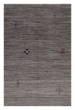 Load image into Gallery viewer, Grijs Tapijt Laagpolig Handgeweven Wollen Vloerkleed - Koho Afghan Modern Kelim 233x160