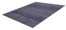 Load image into Gallery viewer, Grijs Tapijt Laagpolig Handgeweven Wollen Vloerkleed - Koho Afghan Modern Kelim 197x153