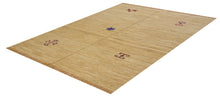 Load image into Gallery viewer, Geel Tapijt Laagpolig Handgeweven Wollen Vloerkleed - Koho Afghan Modern Kelim 223x148