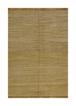 Load image into Gallery viewer, Geel Tapijt Laagpolig Handgeweven Wollen Vloerkleed - Koho Afghan Modern Kelim 223x148