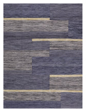 Load image into Gallery viewer, Grijs Tapijt Laagpolig Handgeweven Wollen Vloerkleed - Koho Afghan Modern Kelim 223x168