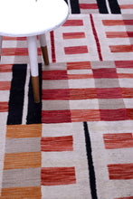 Load image into Gallery viewer, Rood Tapijt Laagpolig Handgeweven Wollen Vloerkleed - Koho Afghan Modern Kelim 221x168