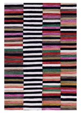 Load image into Gallery viewer, Kleurrijk Tapijt Laagpolig Handgeweven Wollen Vloerkleed - Koho Afghan Modern Kelim 156x106