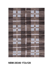 Load image into Gallery viewer, Bruin Tapijt Laagpolig Handgeweven Wollen Vloerkleed - Koho Afghan Modern Kelim 172x128