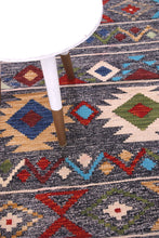 Load image into Gallery viewer, Kleurrijk Tapijt Laagpolig Handgeweven Wollen Vloerkleed - Koho Afghan Kelim 114x75