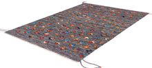 Load image into Gallery viewer, Kleurrijk Tapijt Laagpolig Handgeweven Wollen Vloerkleed - Koho Afghan Kelim 130x78