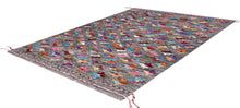 Load image into Gallery viewer, Kleurrijk Tapijt Laagpolig Handgeweven Wollen Vloerkleed - Koho Afghan Kelim 121x82