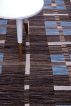 Load image into Gallery viewer, Bruin Tapijt Laagpolig Handgeweven Wollen Vloerkleed - Koho Afghan Modern Kelim 177x121