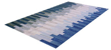 Load image into Gallery viewer, Blauw Tapijt Laagpolig Handgeweven Wollen Vloerkleed - Koho Afghan Modern Kelim 297x198