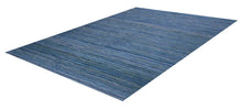 Load image into Gallery viewer, Blauw Tapijt Laagpolig Handgeweven Wollen Vloerkleed - Koho Afghan Modern Kelim 296x215