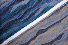 Load image into Gallery viewer, Blauw Tapijt Laagpolig Handgeweven Wollen Vloerkleed - Koho Afghan Modern Kelim 233x168