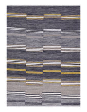 Load image into Gallery viewer, Grijs Tapijt Laagpolig Handgeweven Wollen Vloerkleed - Koho Afghan Modern Kelim 230x165