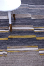 Load image into Gallery viewer, Grijs Tapijt Laagpolig Handgeweven Wollen Vloerkleed - Koho Afghan Modern Kelim 230x165