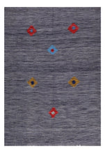 Load image into Gallery viewer, Grijs Tapijt Laagpolig Handgeweven Wollen Vloerkleed - Koho Afghan Modern Kelim 259x179