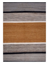 Load image into Gallery viewer, Oranje Tapijt Laagpolig Handgeweven Wollen Vloerkleed - Koho Afghan Modern Kelim 288x208