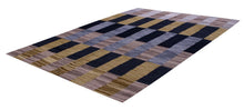 Load image into Gallery viewer, Goud Tapijt Laagpolig Handgeweven Wollen Vloerkleed - Koho Afghan Modern Kelim 146x103