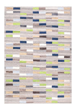 Load image into Gallery viewer, Grijs Tapijt Laagpolig Handgeweven Wollen Vloerkleed - Koho Afghan Modern Kelim 223x156