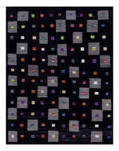 Load image into Gallery viewer, Zwart Tapijt Laagpolig Handgeweven Wollen Vloerkleed - Koho Afghan Modern Kelim 189x147