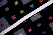 Load image into Gallery viewer, Zwart Tapijt Laagpolig Handgeweven Wollen Vloerkleed - Koho Afghan Modern Kelim 193x156