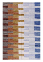 Load image into Gallery viewer, Kleurrijk Tapijt Laagpolig Handgeweven Wollen Vloerkleed - Koho Afghan Modern Kelim 292x197