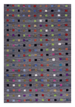 Load image into Gallery viewer, Grijs Tapijt Laagpolig Handgeweven Wollen Vloerkleed - Koho Afghan Modern Kelim 282x196