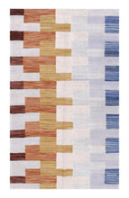 Load image into Gallery viewer, Kleurrijk Tapijt Laagpolig Handgeweven Wollen Vloerkleed - Koho Afghan Modern Kelim 154x94