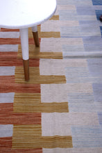 Load image into Gallery viewer, Kleurrijk Tapijt Laagpolig Handgeweven Wollen Vloerkleed - Koho Afghan Modern Kelim 154x94