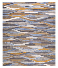 Load image into Gallery viewer, Kleurrijk Tapijt Laagpolig Handgeweven Wollen Vloerkleed - Koho Afghan Modern Kelim 300x241