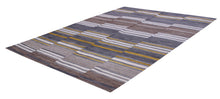 Load image into Gallery viewer, Bruin Tapijt Laagpolig Handgeweven Wollen Vloerkleed - Koho Afghan Modern Kelim 201x146