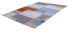 Load image into Gallery viewer, Kleurrijk Tapijt Laagpolig Handgeweven Wollen Vloerkleed - Koho Afghan Modern Kelim 202x148
