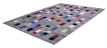 Load image into Gallery viewer, Grijs Tapijt Laagpolig Handgeweven Wollen Vloerkleed - Koho Afghan Modern Kelim 225x166